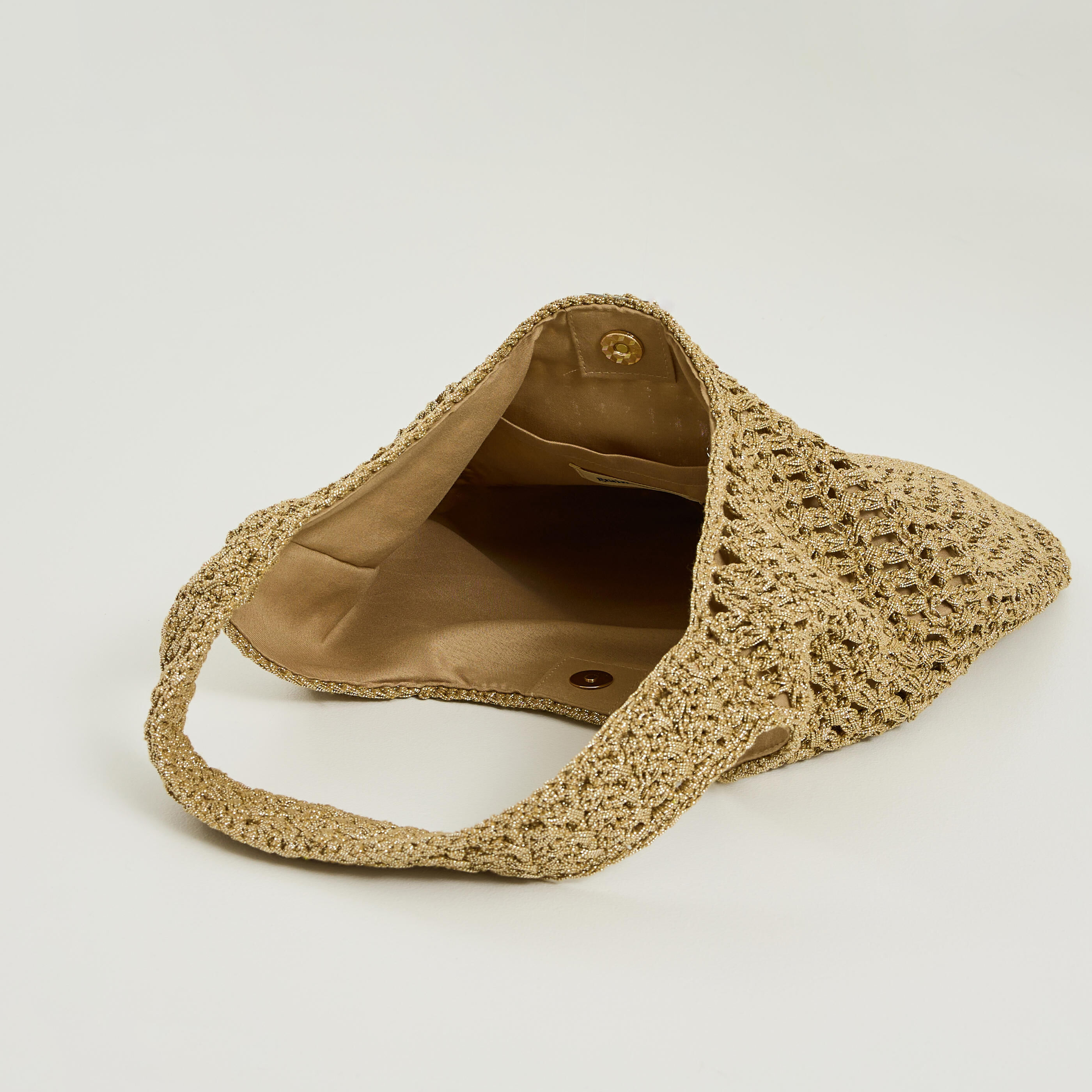 Grand sac en crochet brillant femme