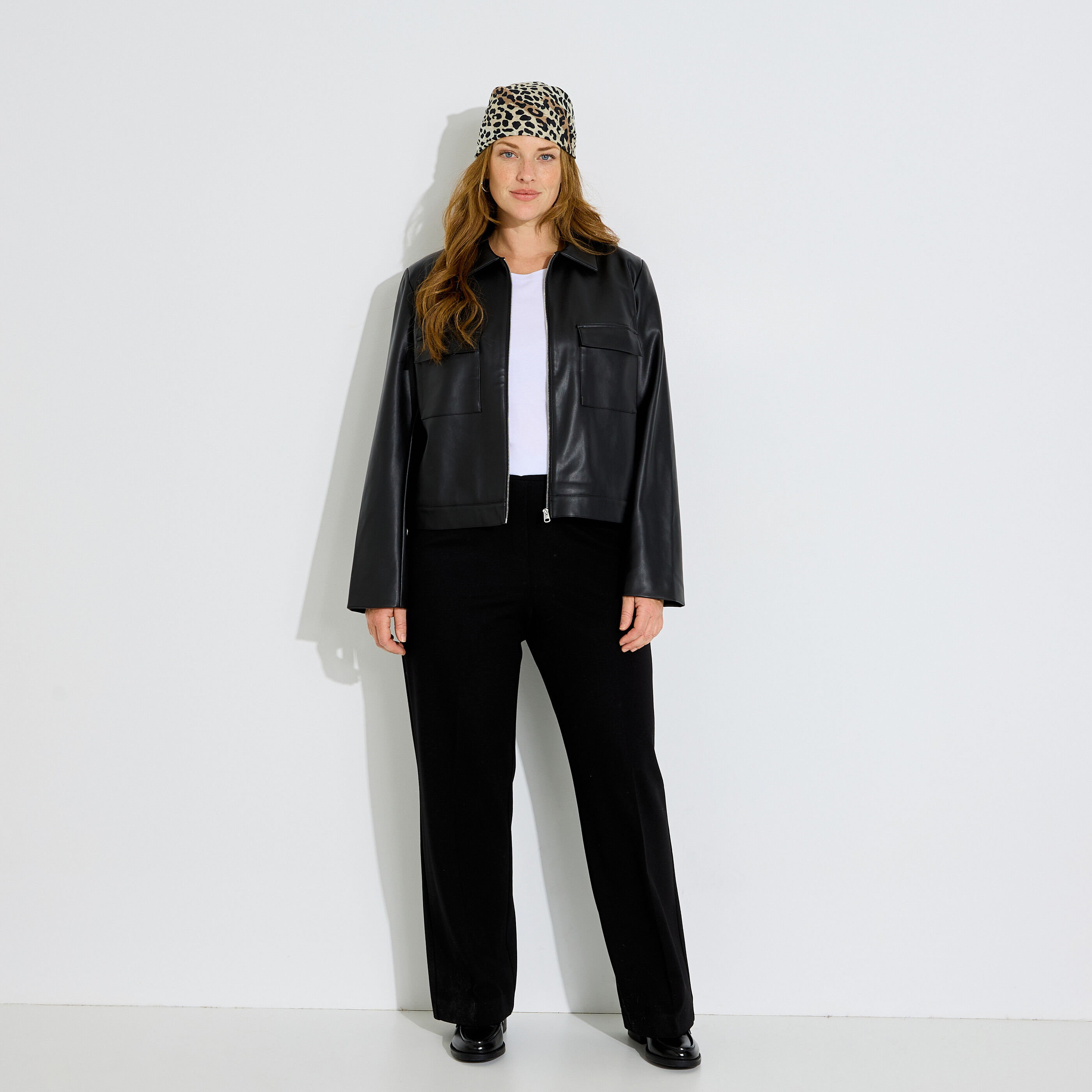 Pantalon palazzo coupe droite femme