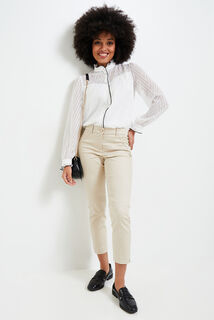 Pantalon cigarette raccourci femme
