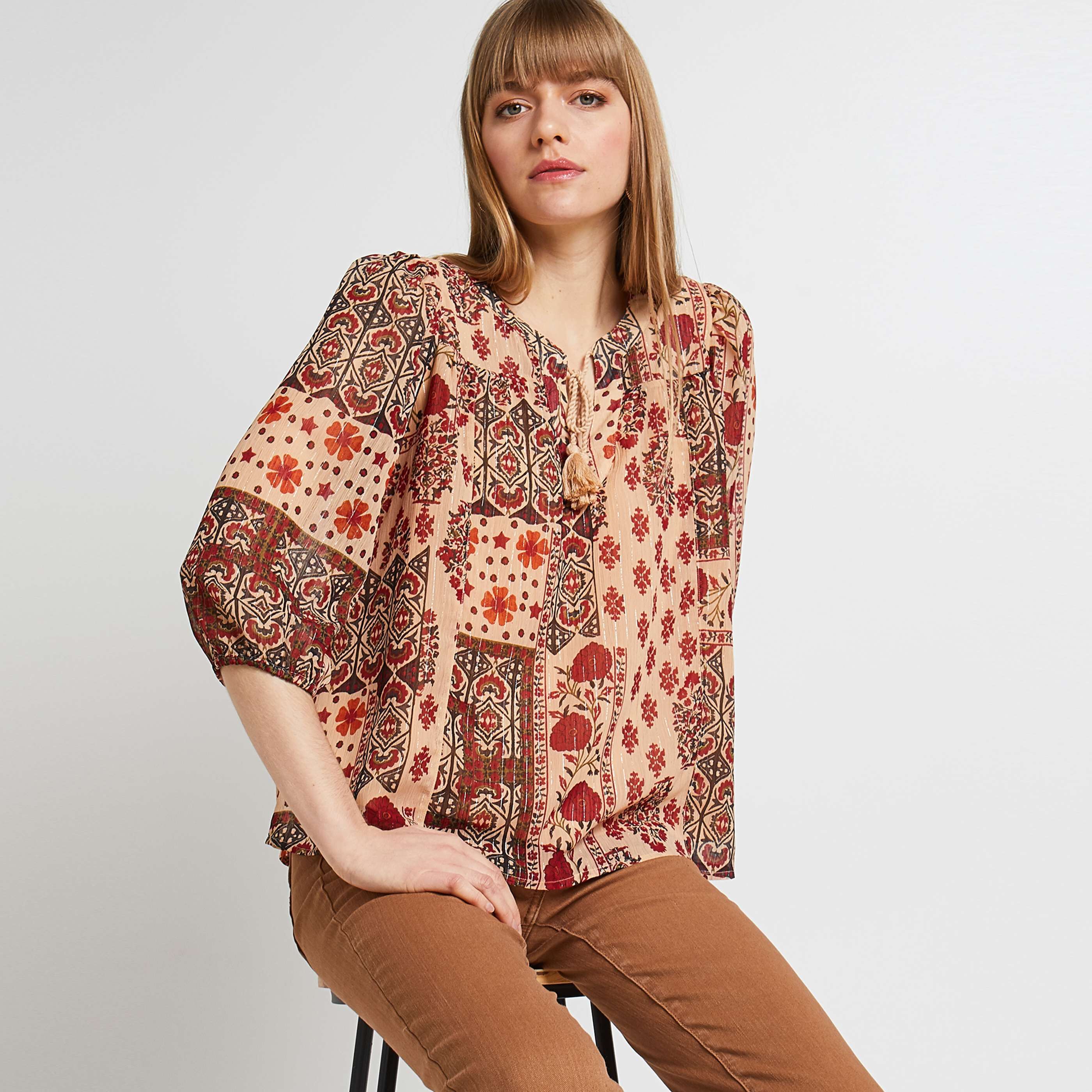 Blouse imprimée femme top