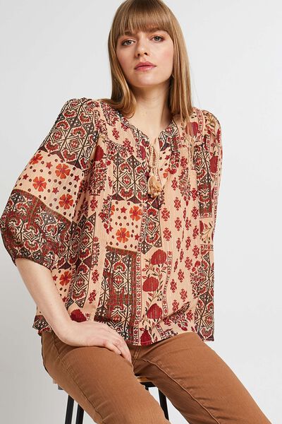 Blouse imprimée femme 