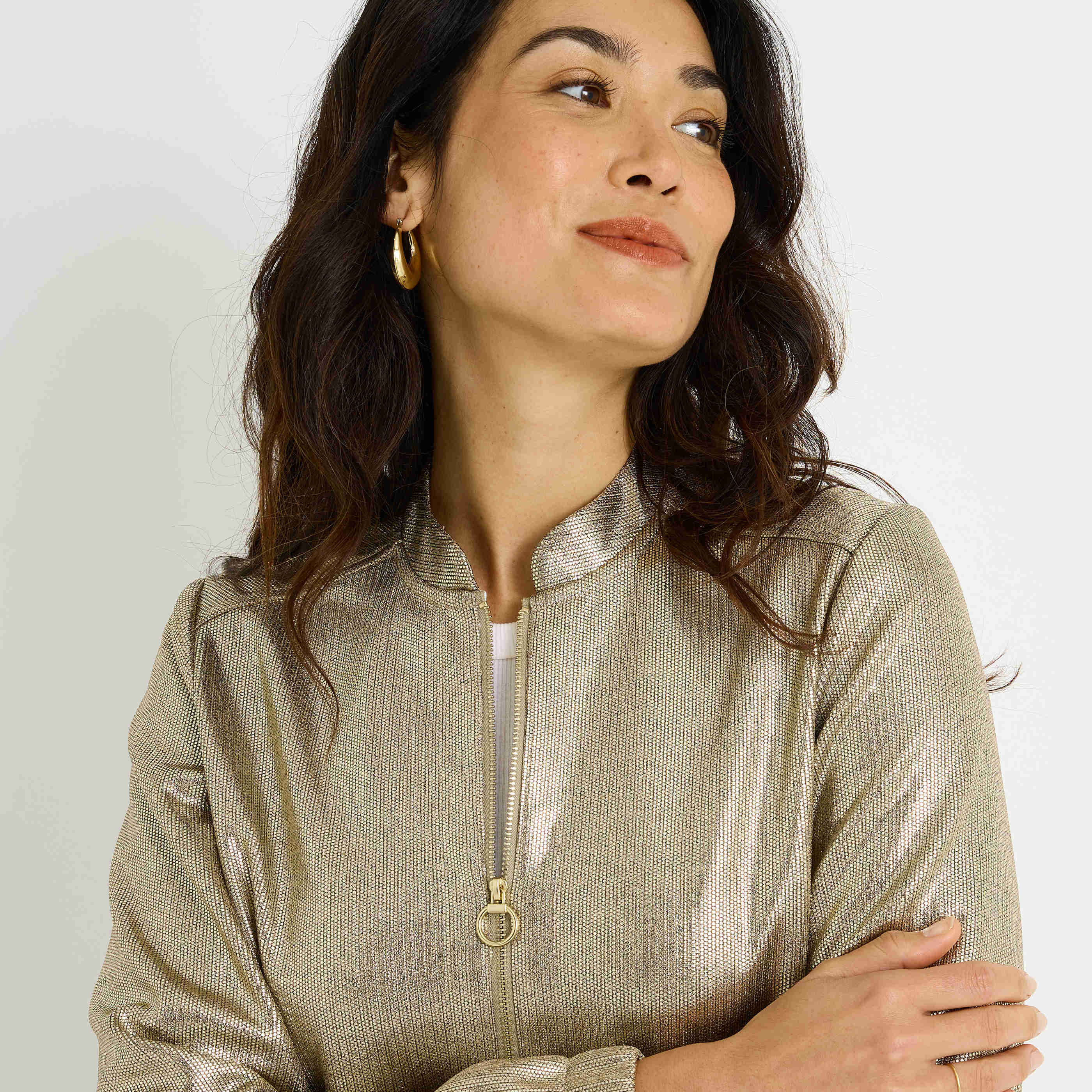 Veste en maille iris&eacute;e femme