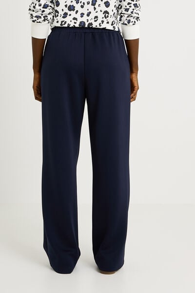 Pantalon en maille large femme