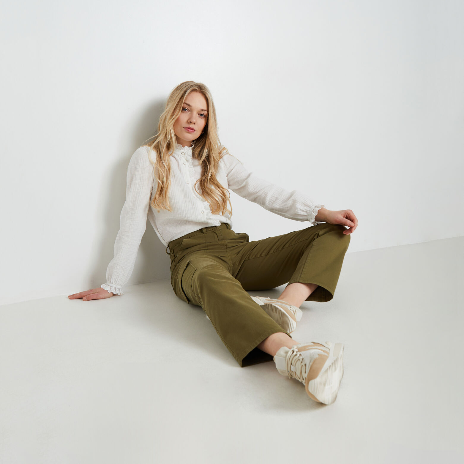 Pantalon cargo femme