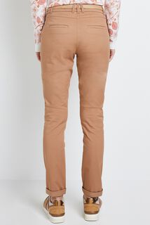 Pantalon chino avec ceinture femme