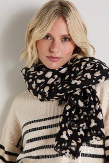 Écharpe imprimé léopard femme