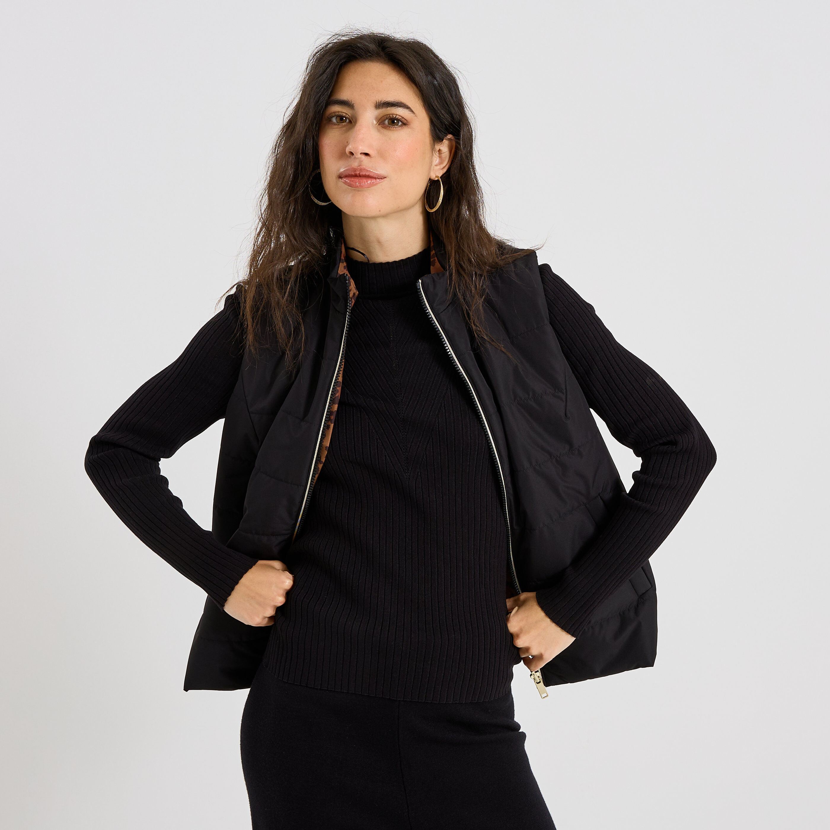 Doudoune sans manches r&eacute;versible femme