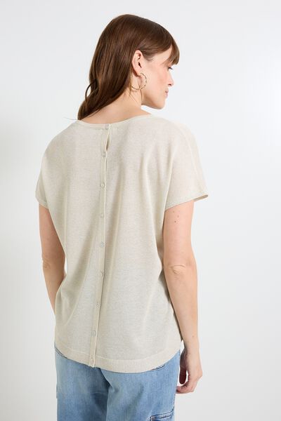 Pull manches courtes femme