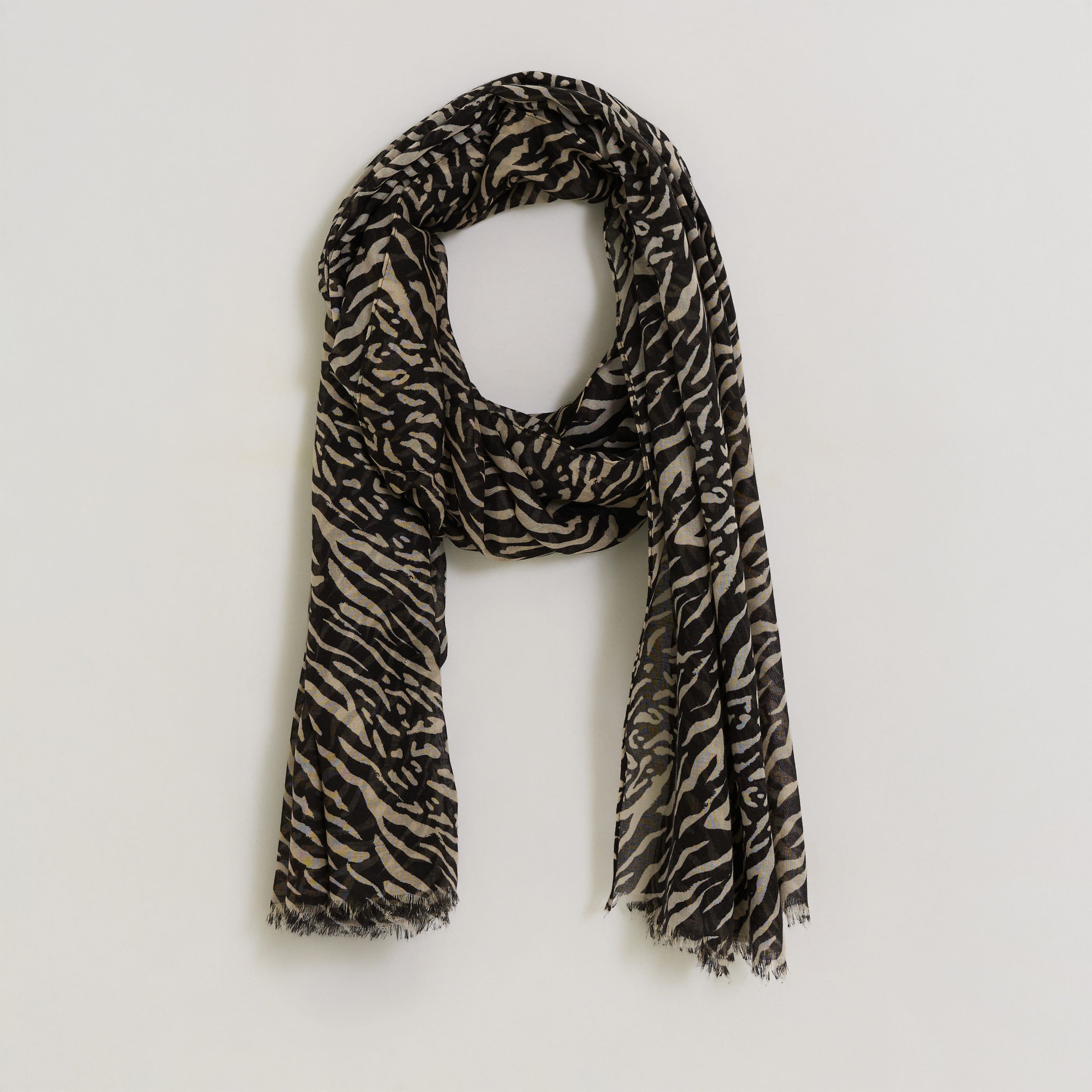 Etole longue imprim&eacute; z&eacute;br&eacute; femme