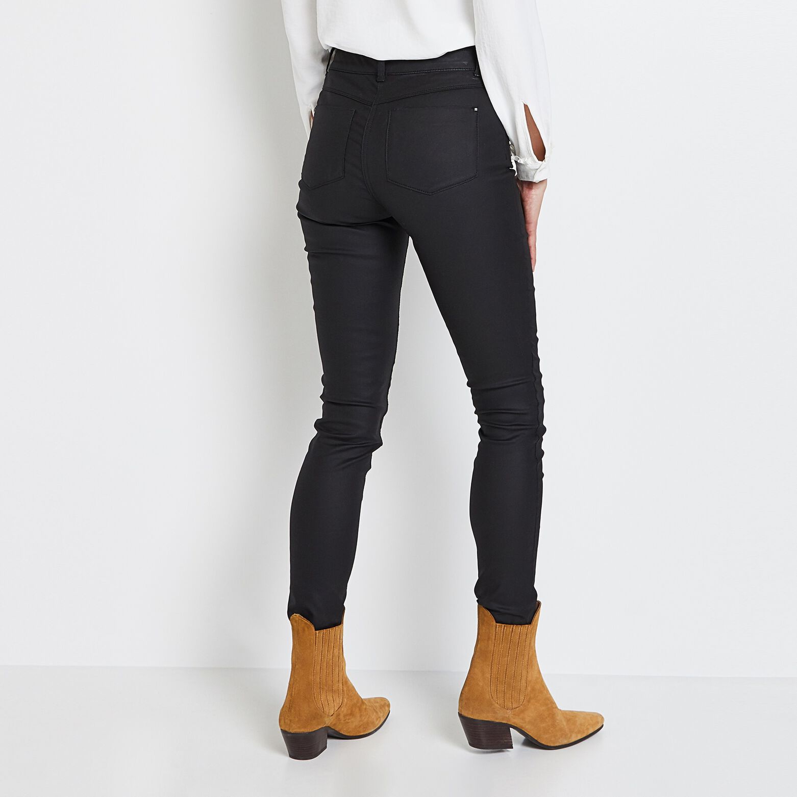 Jean slim MEMPHIS enduit femme