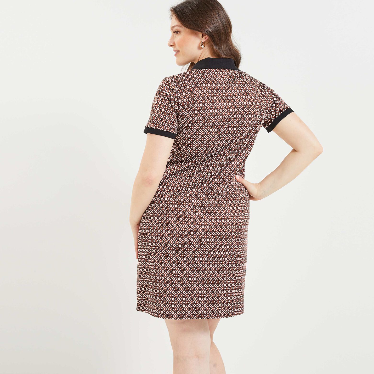 Robe en maille jacquard 
