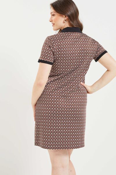 Robe en maille jacquard 