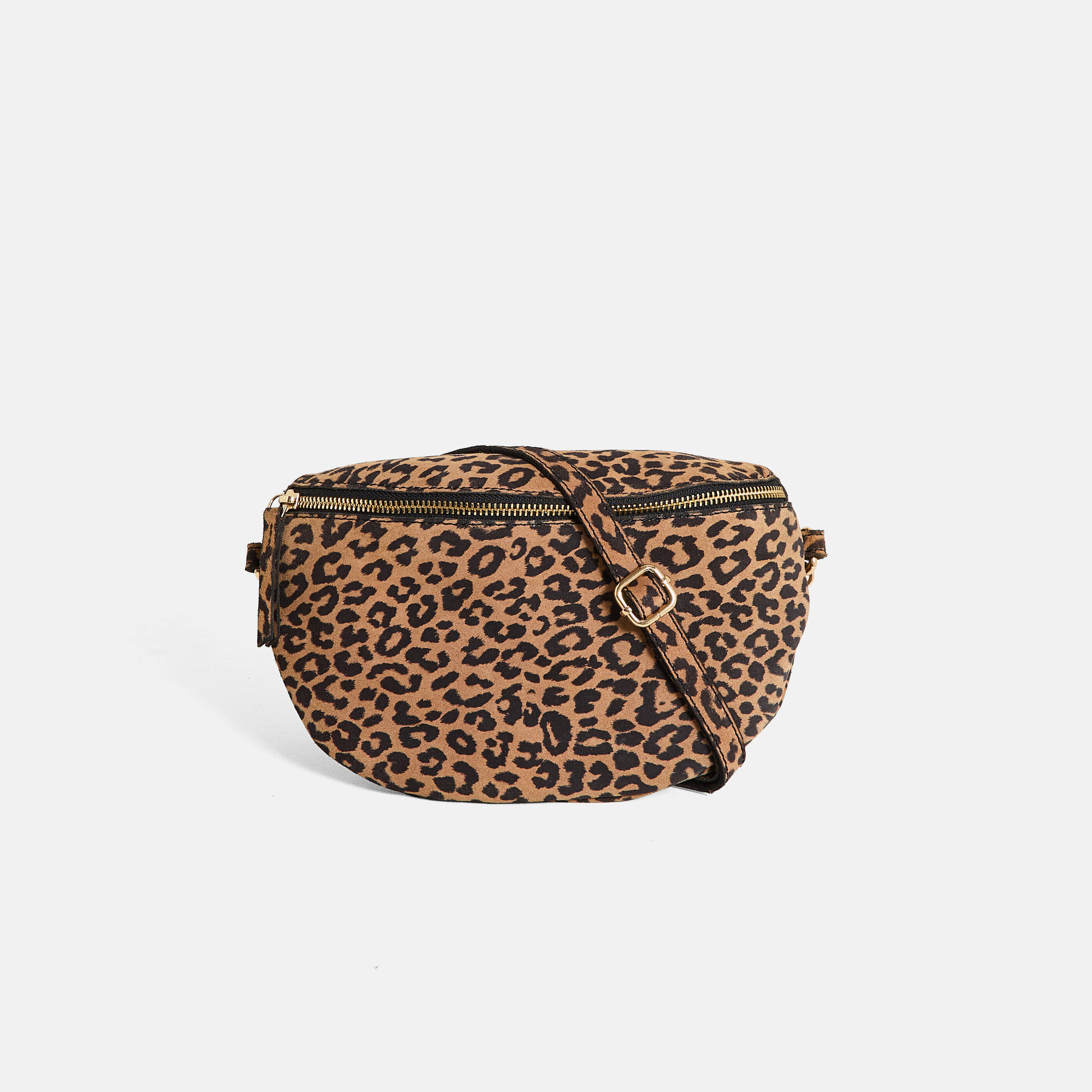 Sac banane en cro&ucirc;te de cuir femme