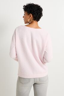 Pull col V femme
