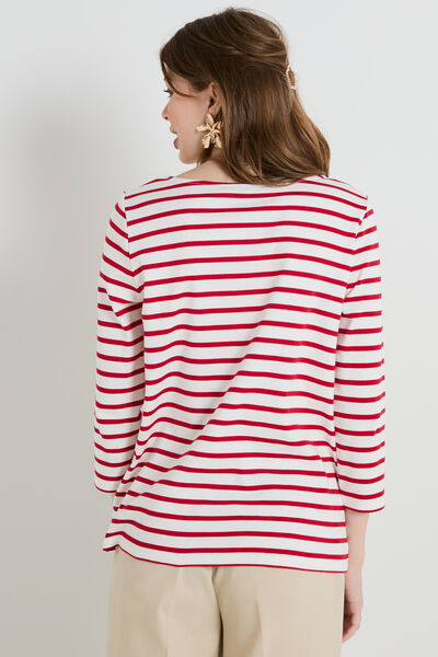 T-shirt col bateau femme