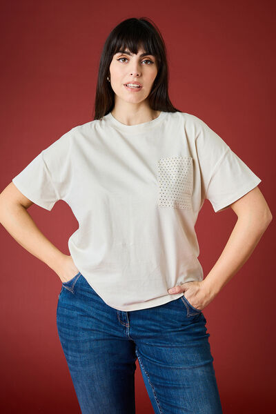 T-shirt col rond femme