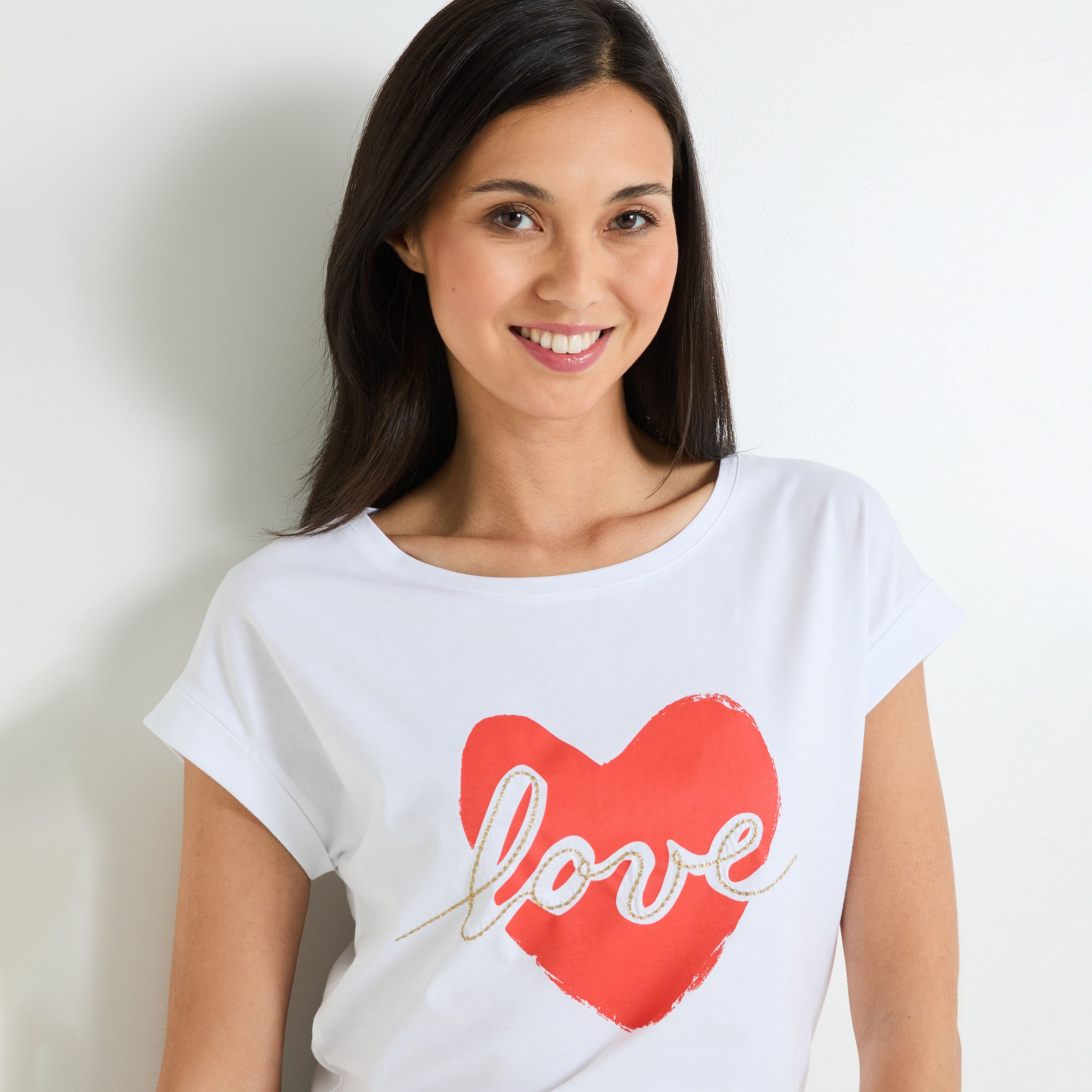 Tshirt print femme
