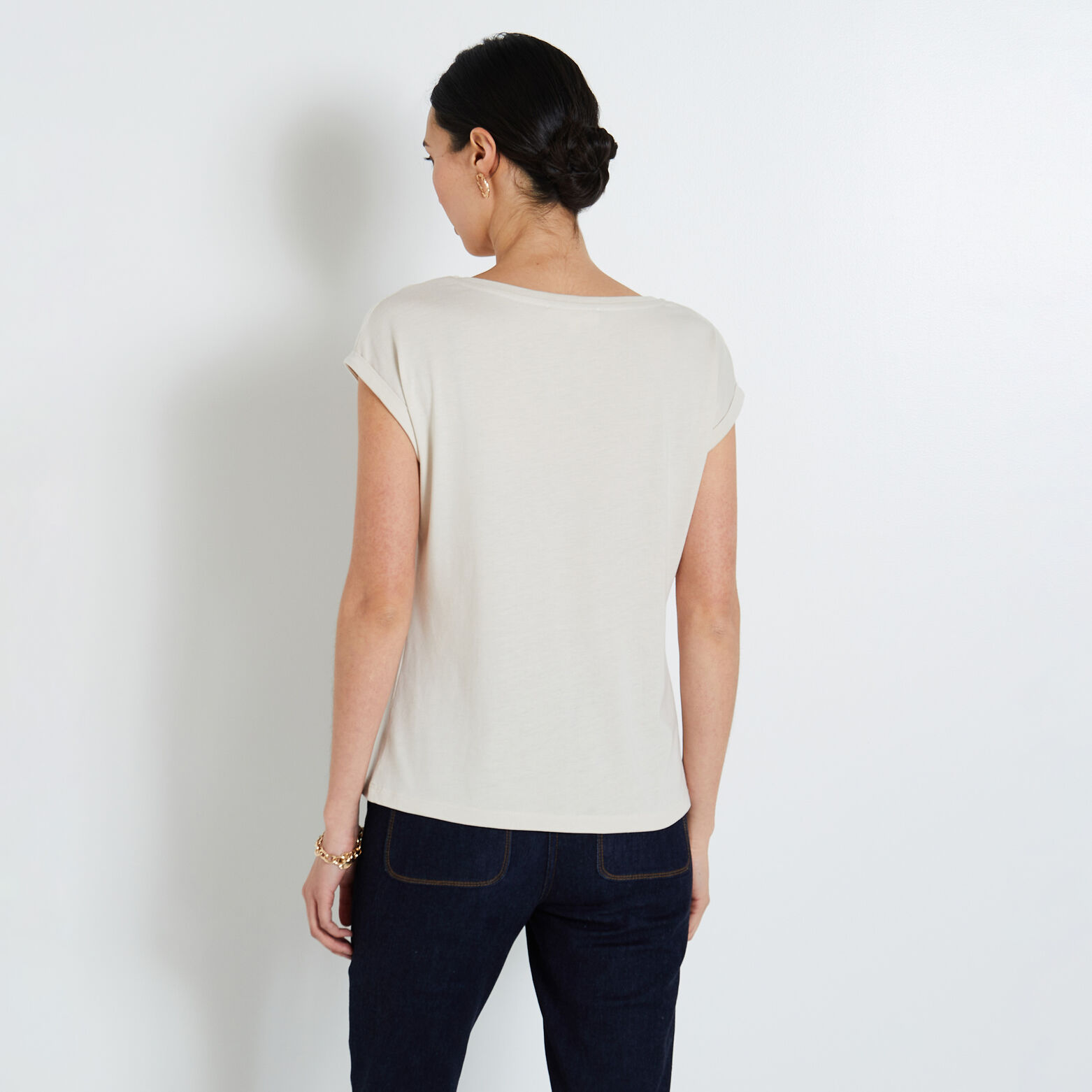 Tshirt print visage femme