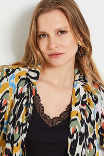 Veste fluide imprimée femme
