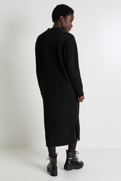 Robe pull col montant femme