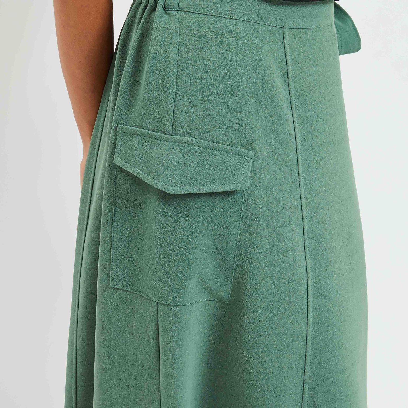 Jupe porte feuille femme