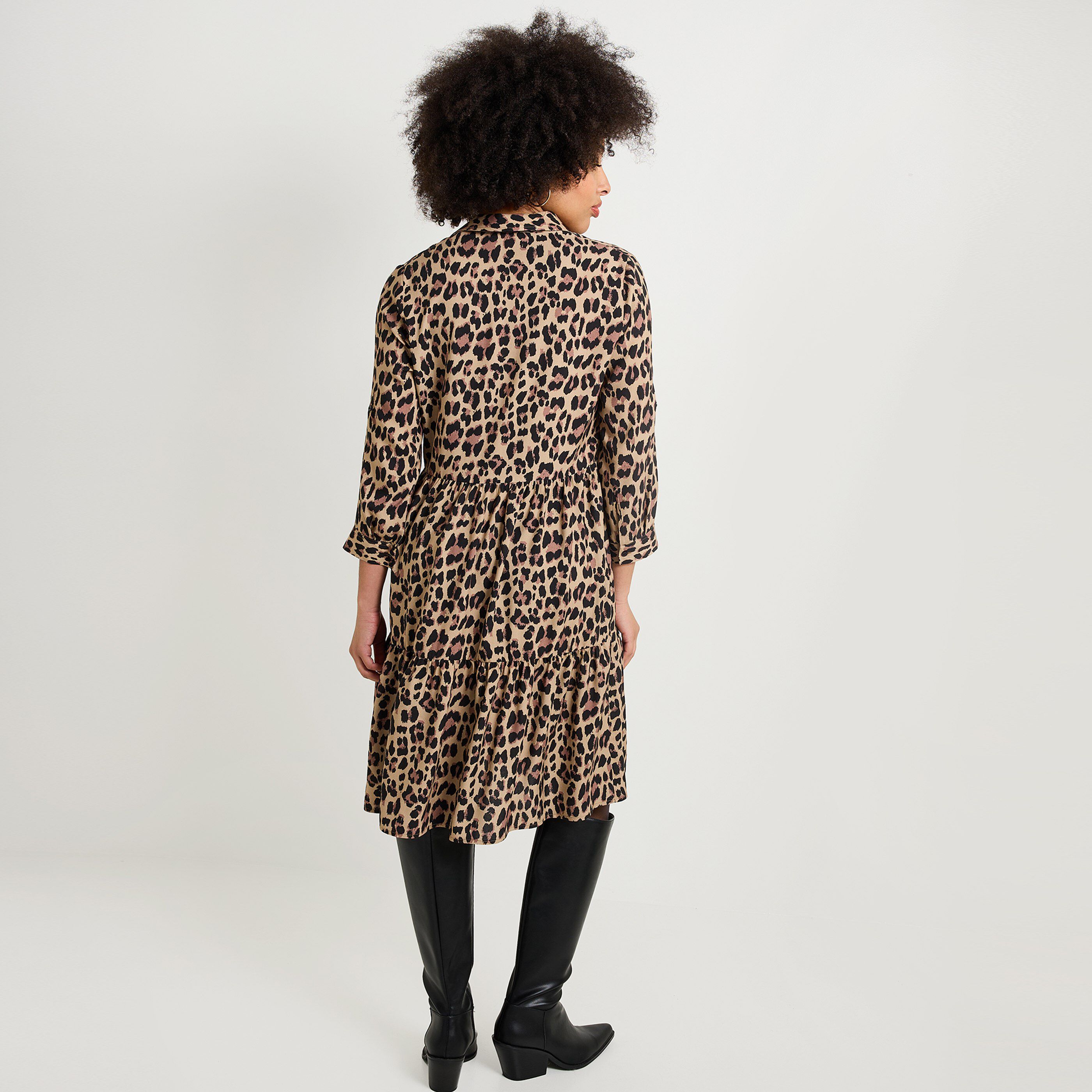Robe imprim&eacute; l&eacute;opard femme