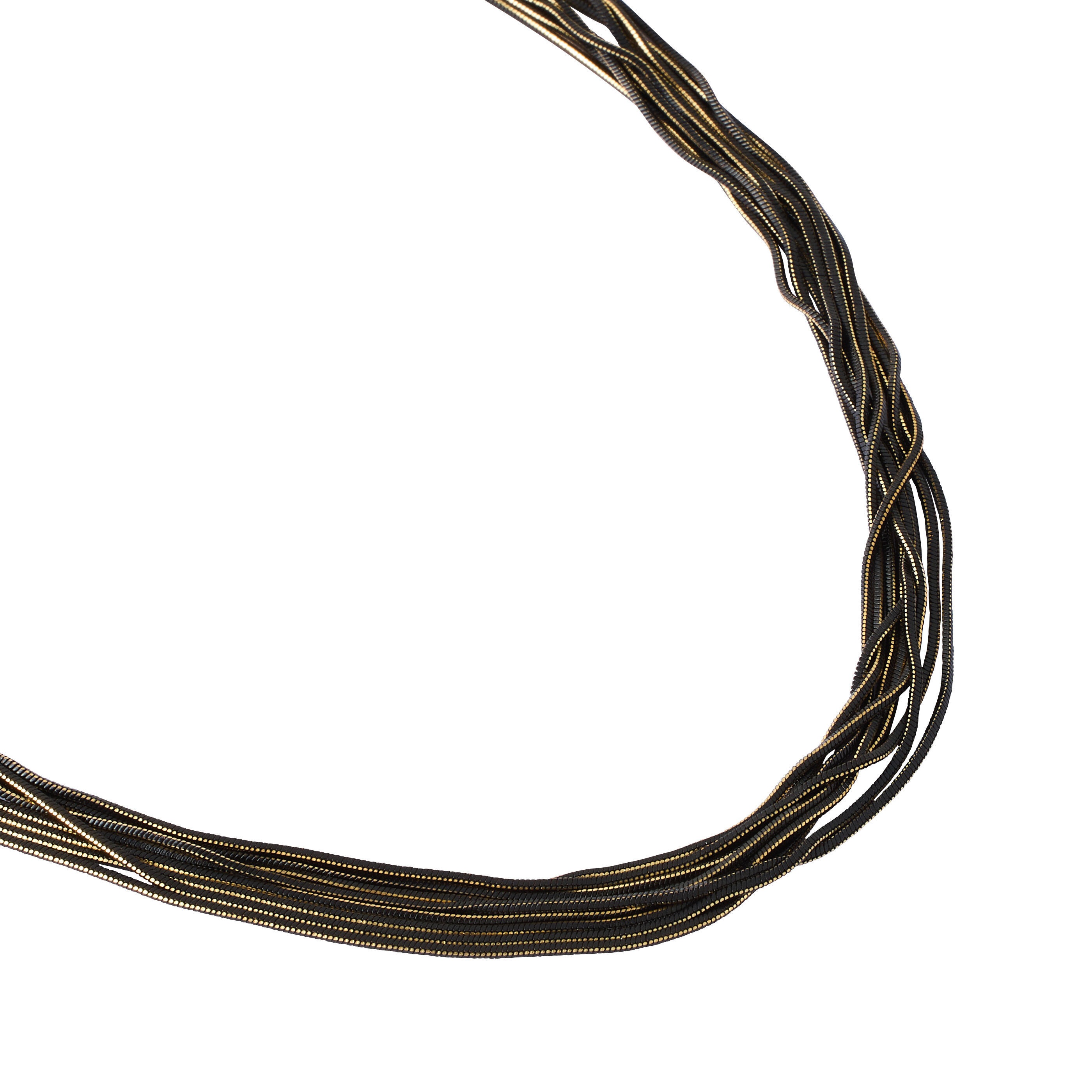 Collier 6 rangs cha&icirc;ne serpent