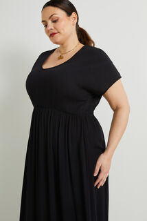 Robe longue crepon femme