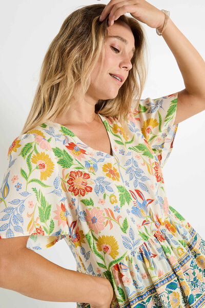Blouse fluide imprimé floral femme