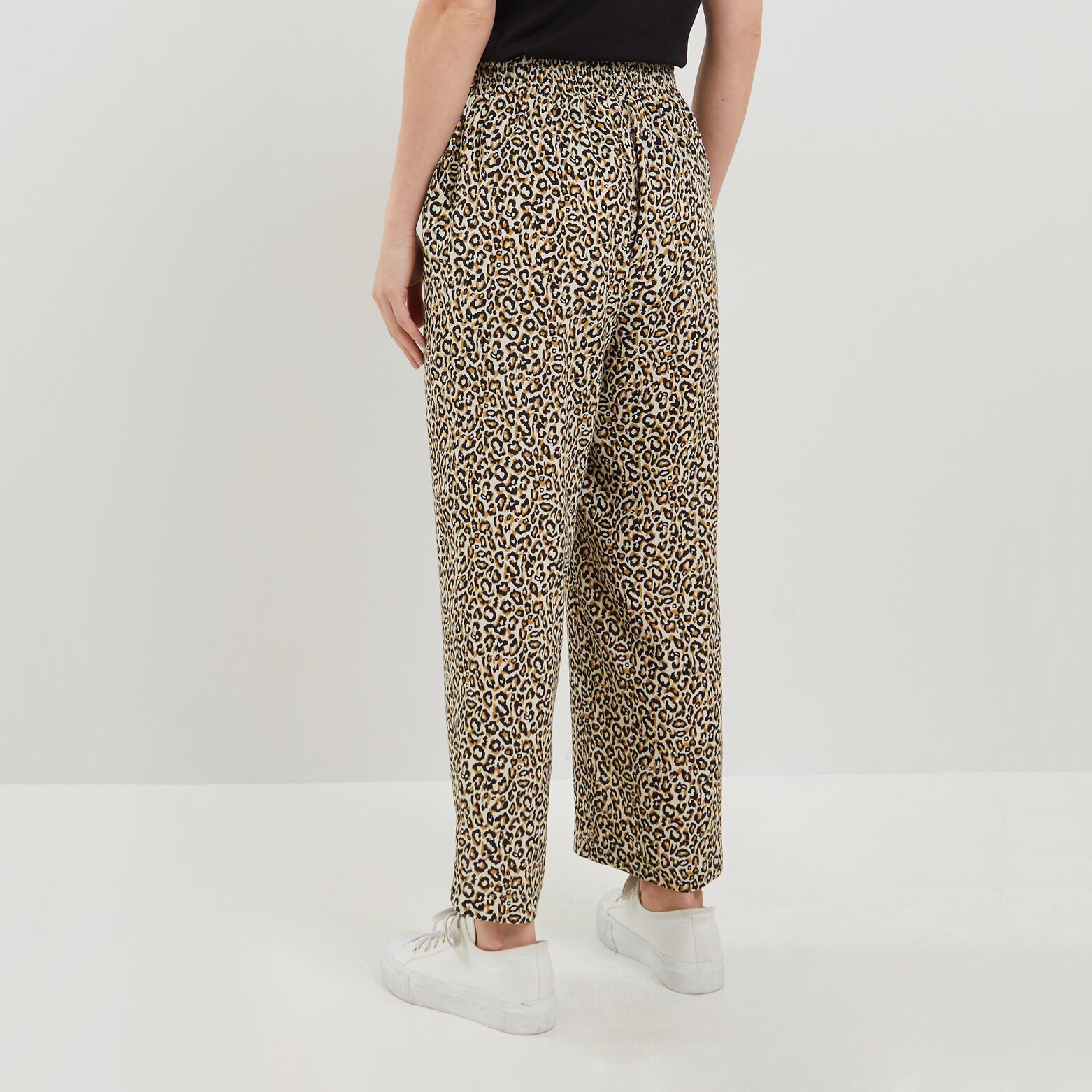 Pantalon fluide imprimé femme