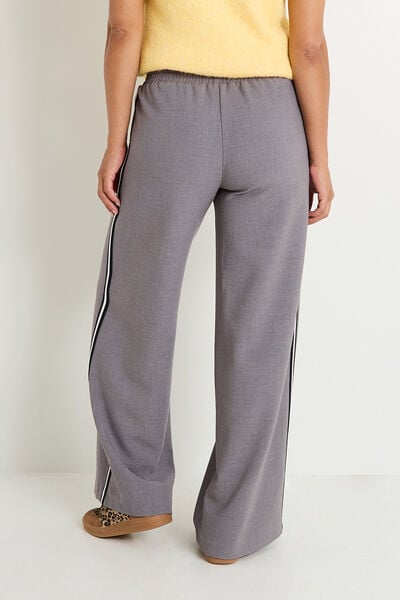 Pantalon avec bandes sur le côté femme