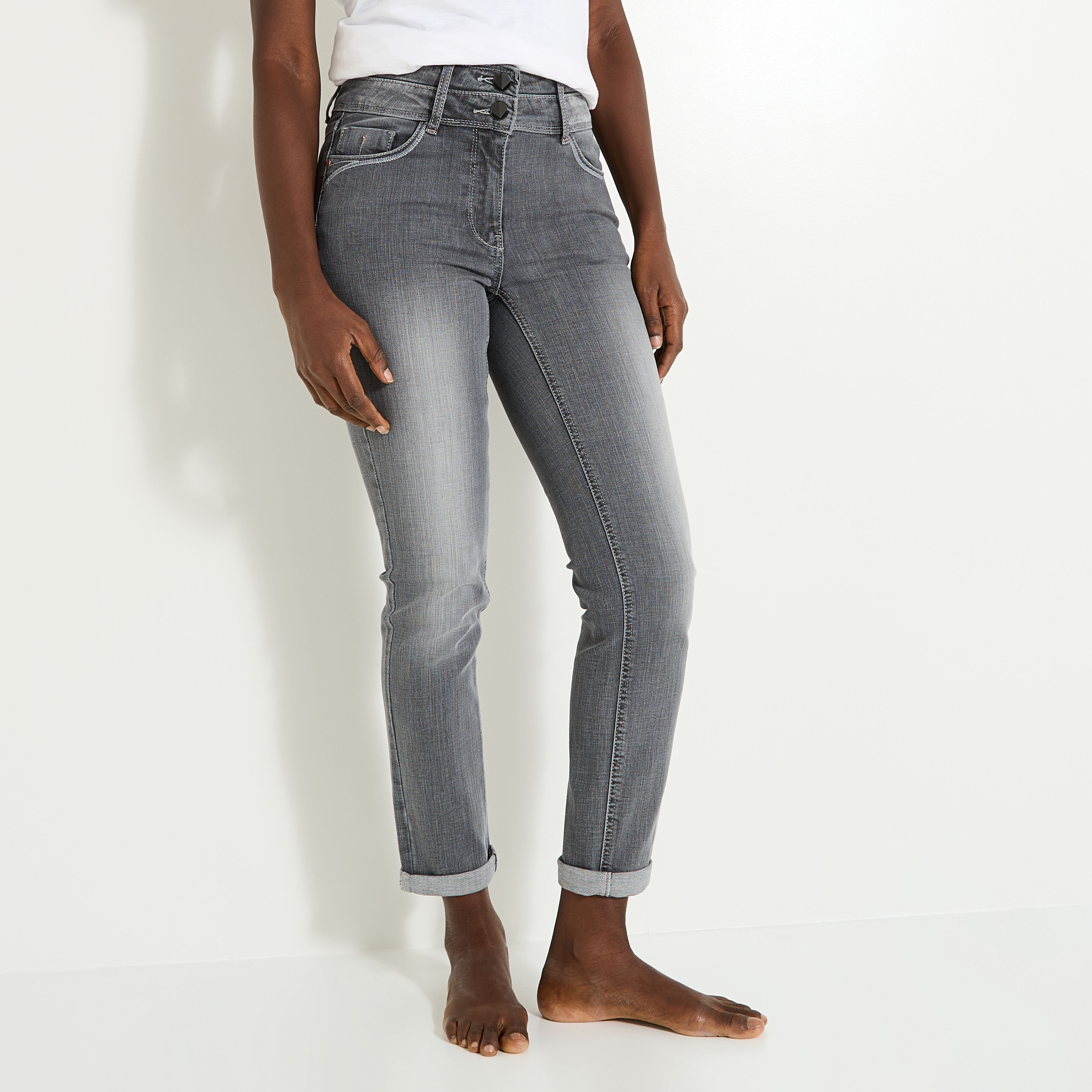 Jean raccourci HANOI R02 femme