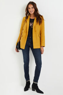 Veste blazer effet tweed femme