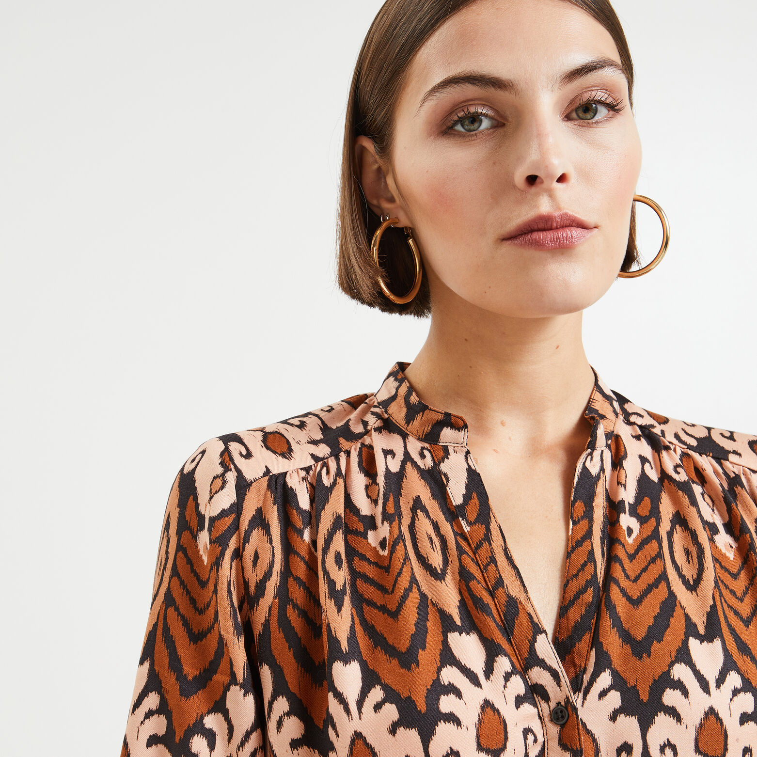 Robe mi- longue imprimée femme