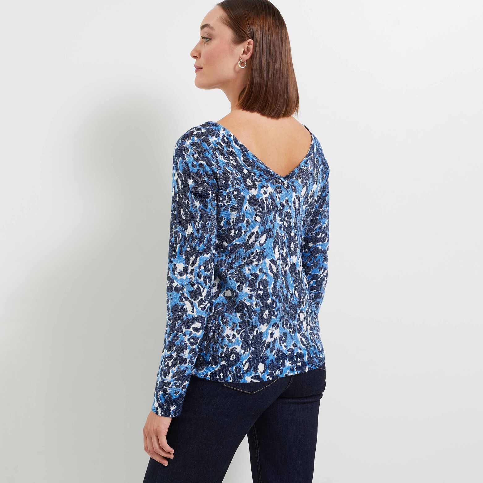 Pull imprimé 2 en 1 femme