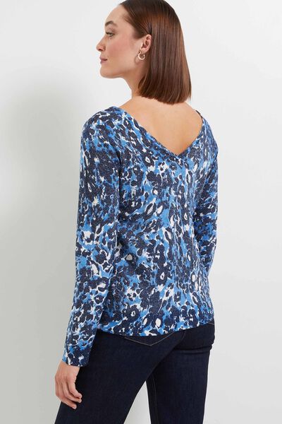 Pull imprimé 2 en 1 femme