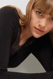 Pull col V dentelle femme