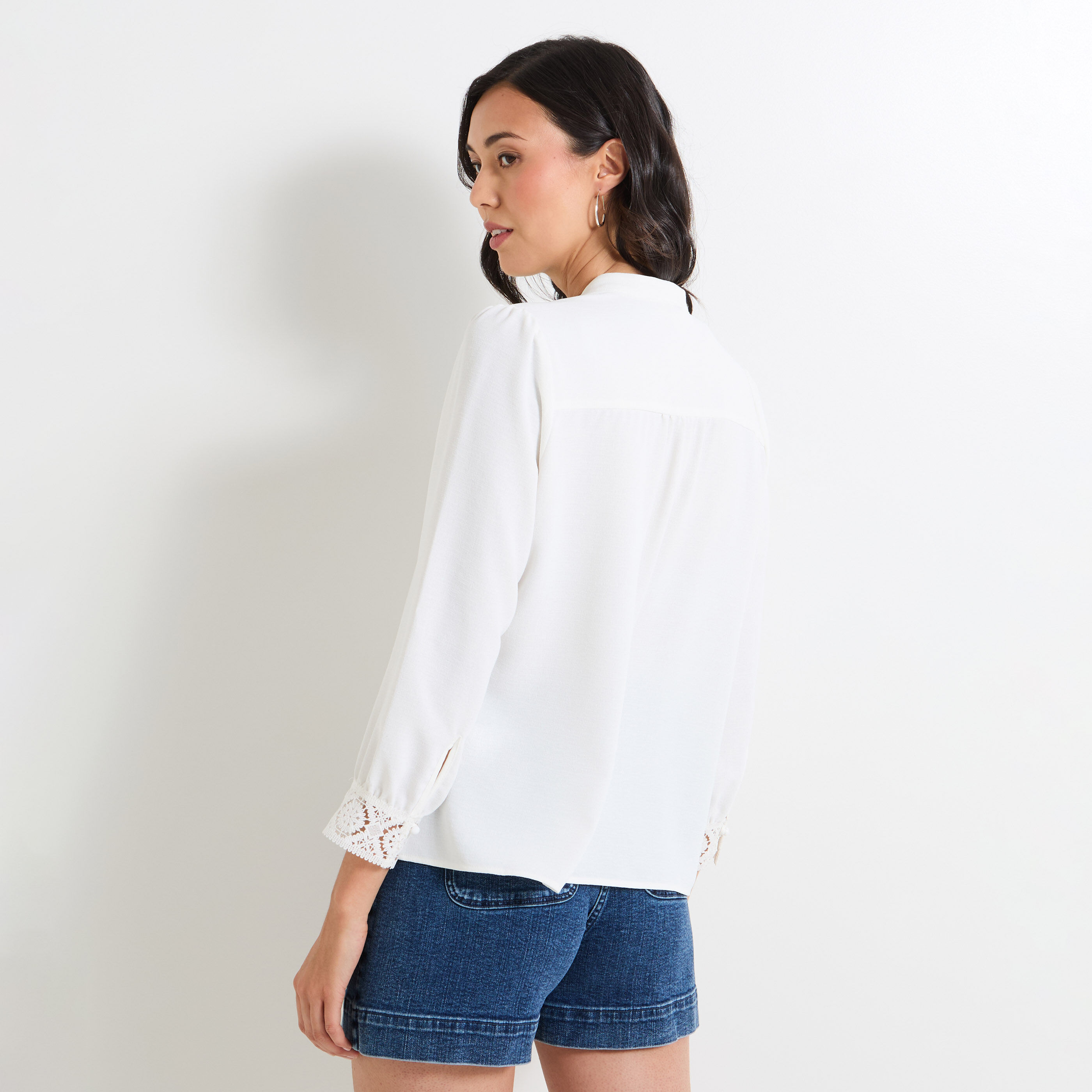 Blouse unie femme
