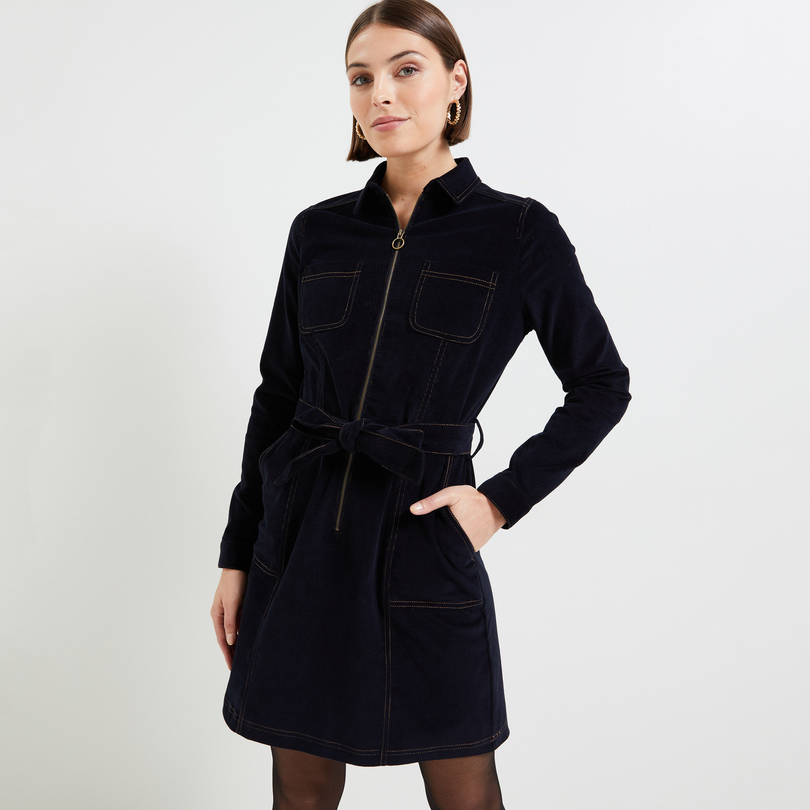 Robe velours online femme