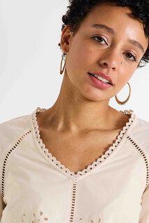 Blouse col V femme