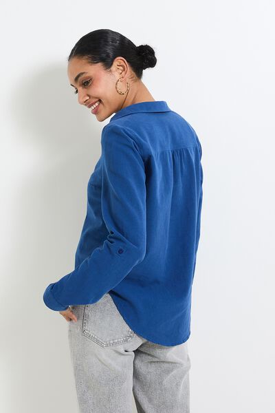 Blouse col chemise femme
