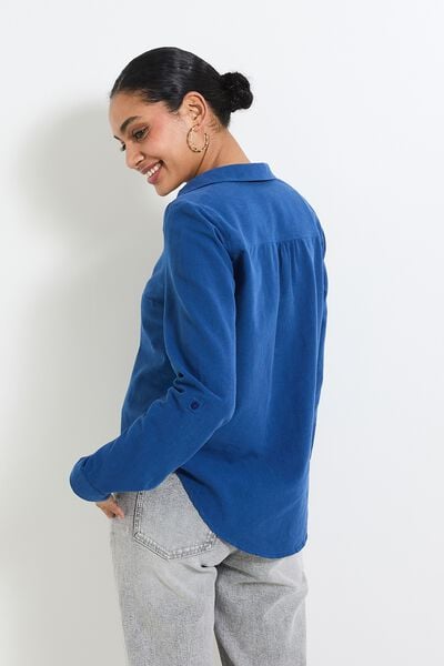 Blouse col chemise femme