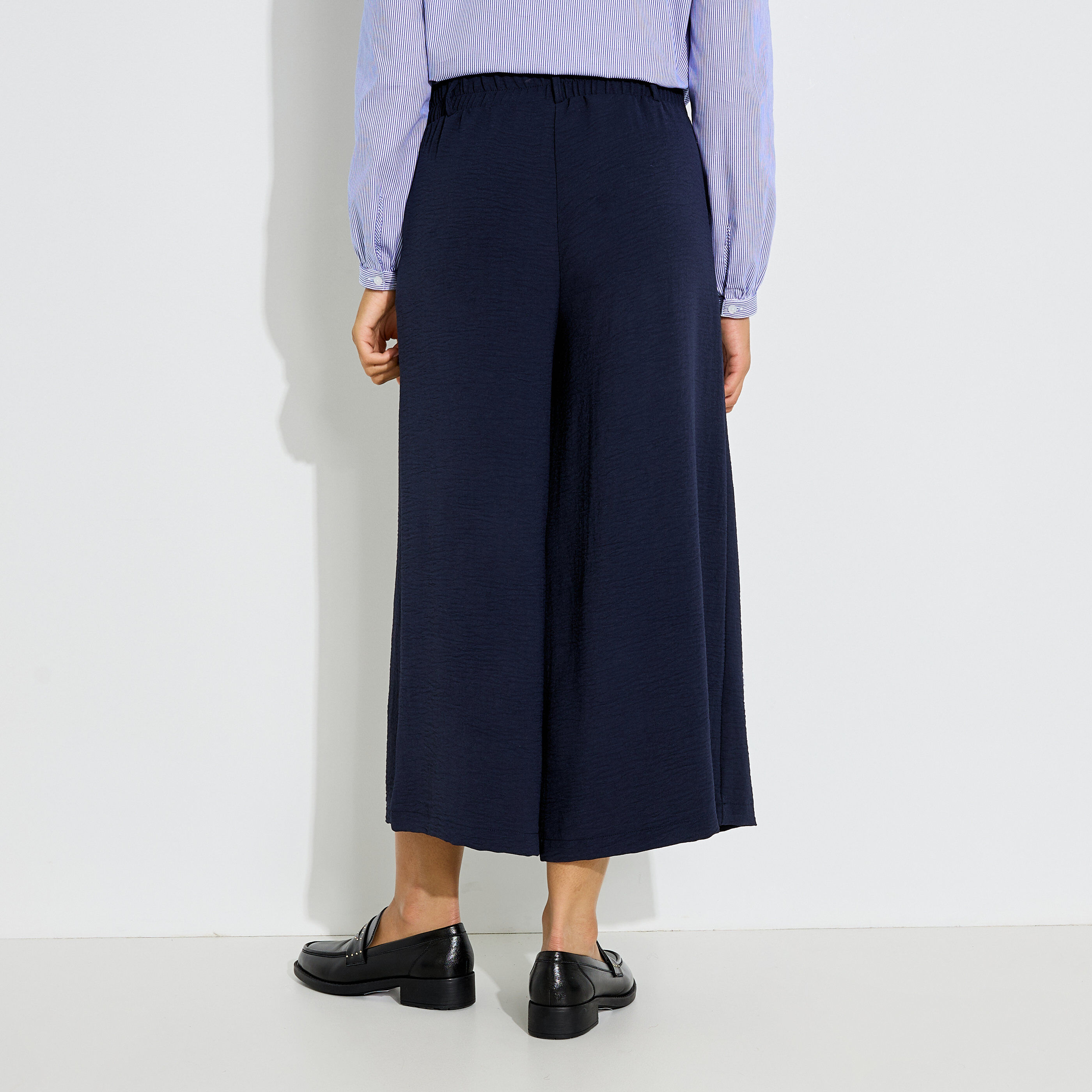 Pantalon fluide raccourci femme