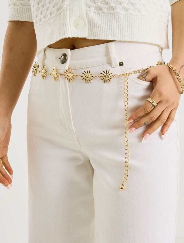 Ceinture cha&icirc;ne soleil femme