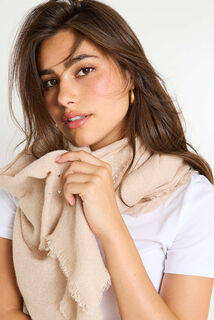 Echarpe unie petits coeurs femme
