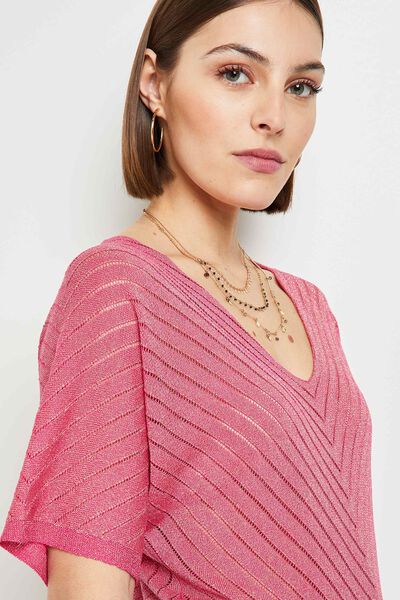 Pull ajouré femme