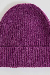 Bonnet côtelé femme