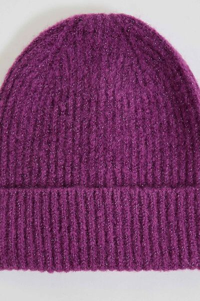 Bonnet côtelé femme