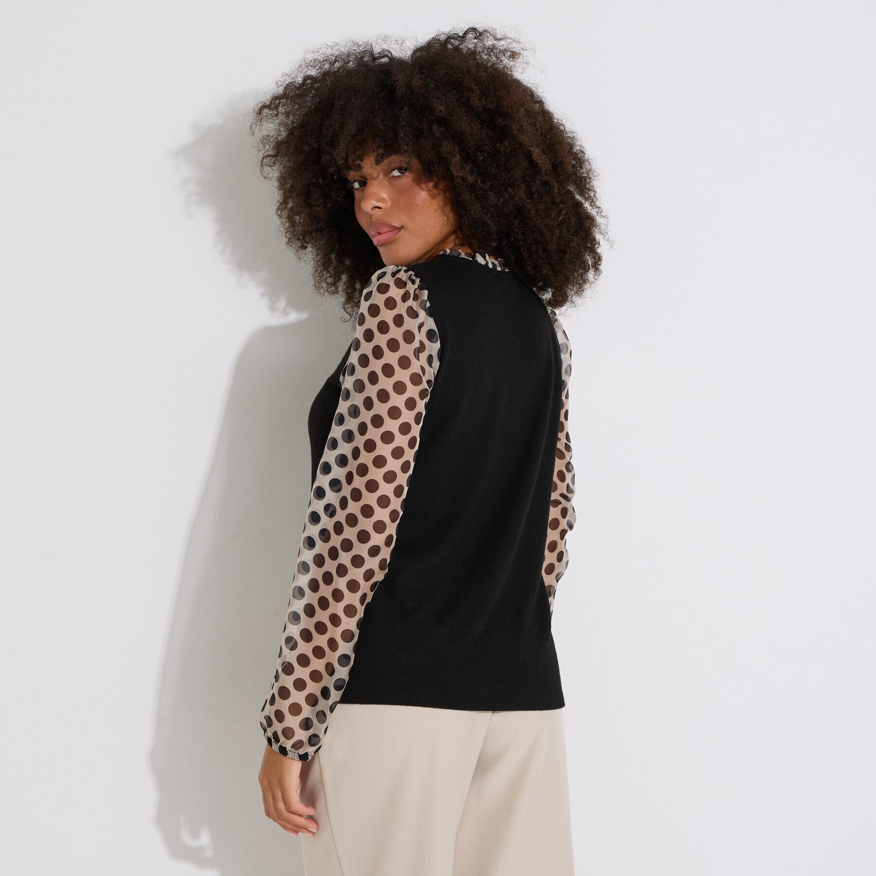 T-shirt manche voile femme