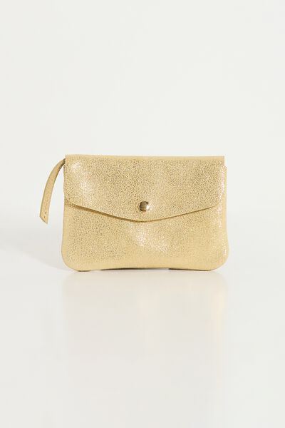 Porte-monnaie en croûte de cuir femme